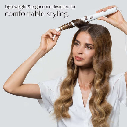T3 Singlepass Wave 1 1/4" - 3/4" Tapered Long Barrel Curling Styling Wand - NEW