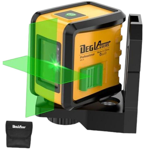 DEGLASERS Self Leveling Laser Level 100ft Green Cross Line Laser Level MX-A