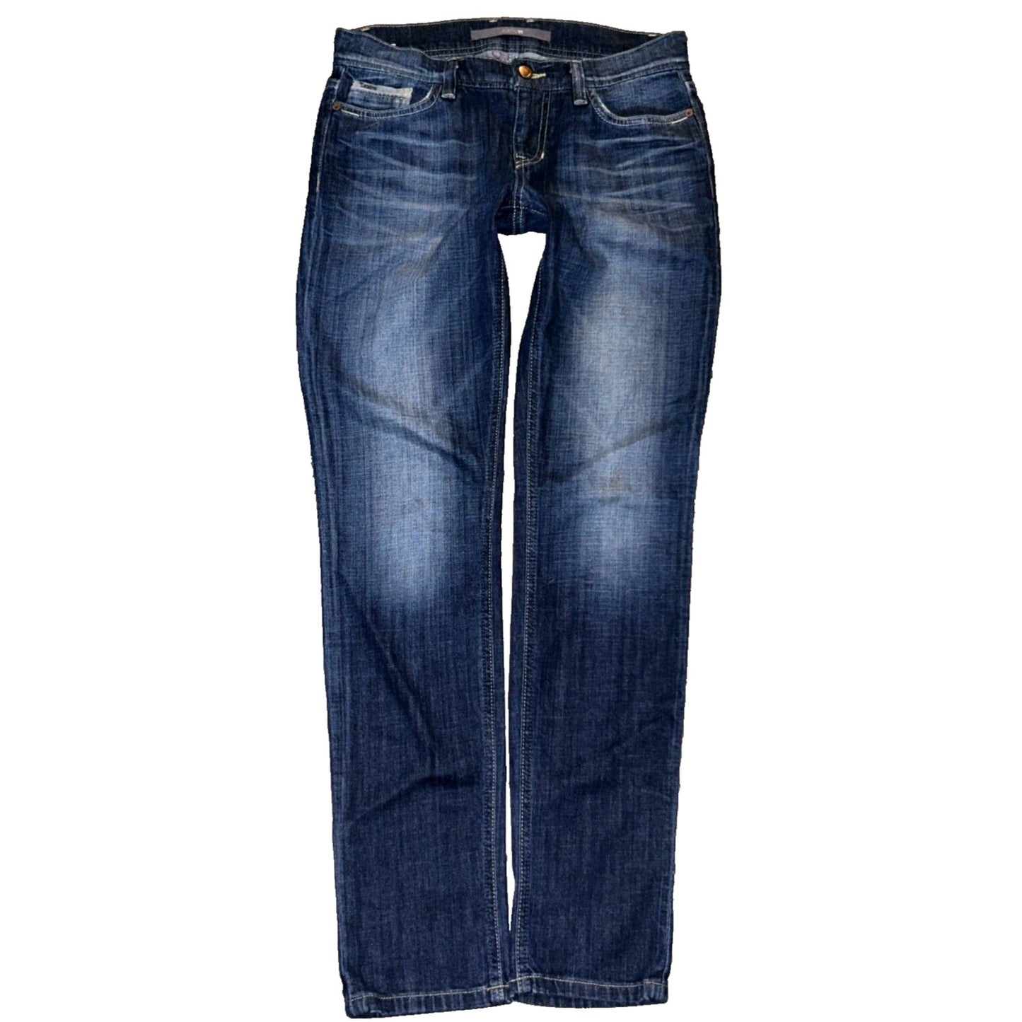 Joe's Jeans Cigarette Low Rise Straight Leg Stretch Jeans in Sandy Wash Size 27