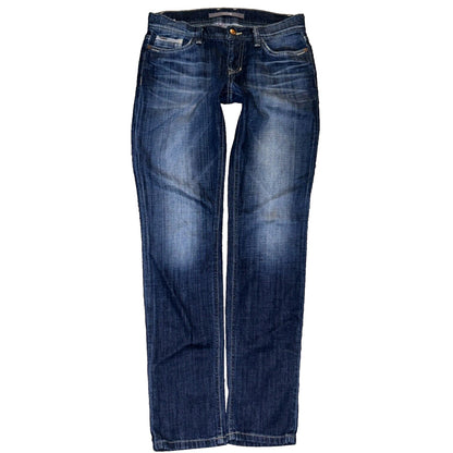 Joe's Jeans Cigarette Low Rise Straight Leg Stretch Jeans in Sandy Wash Size 27