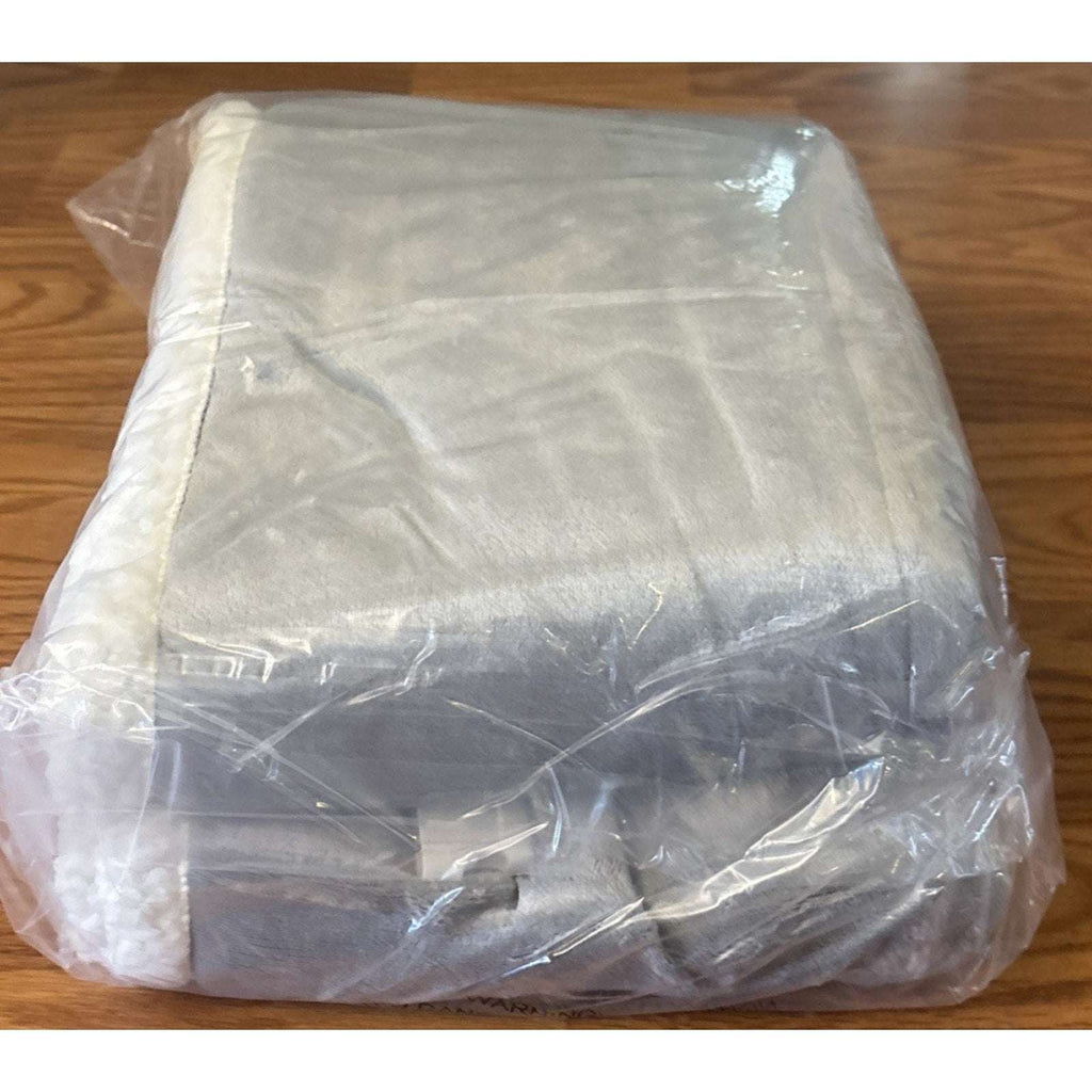 Wearable Sherpa & Velvet Heated Blanket with Hood & Pockets 6 Heat Levels, Timer