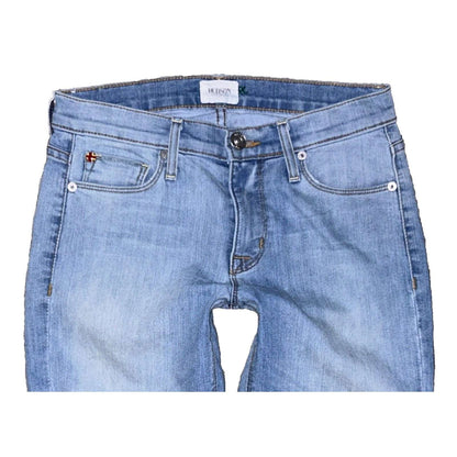 Hudson NICO Mid Crop w/ Zippers Skinny Leg Stretch Jeans Size 24
