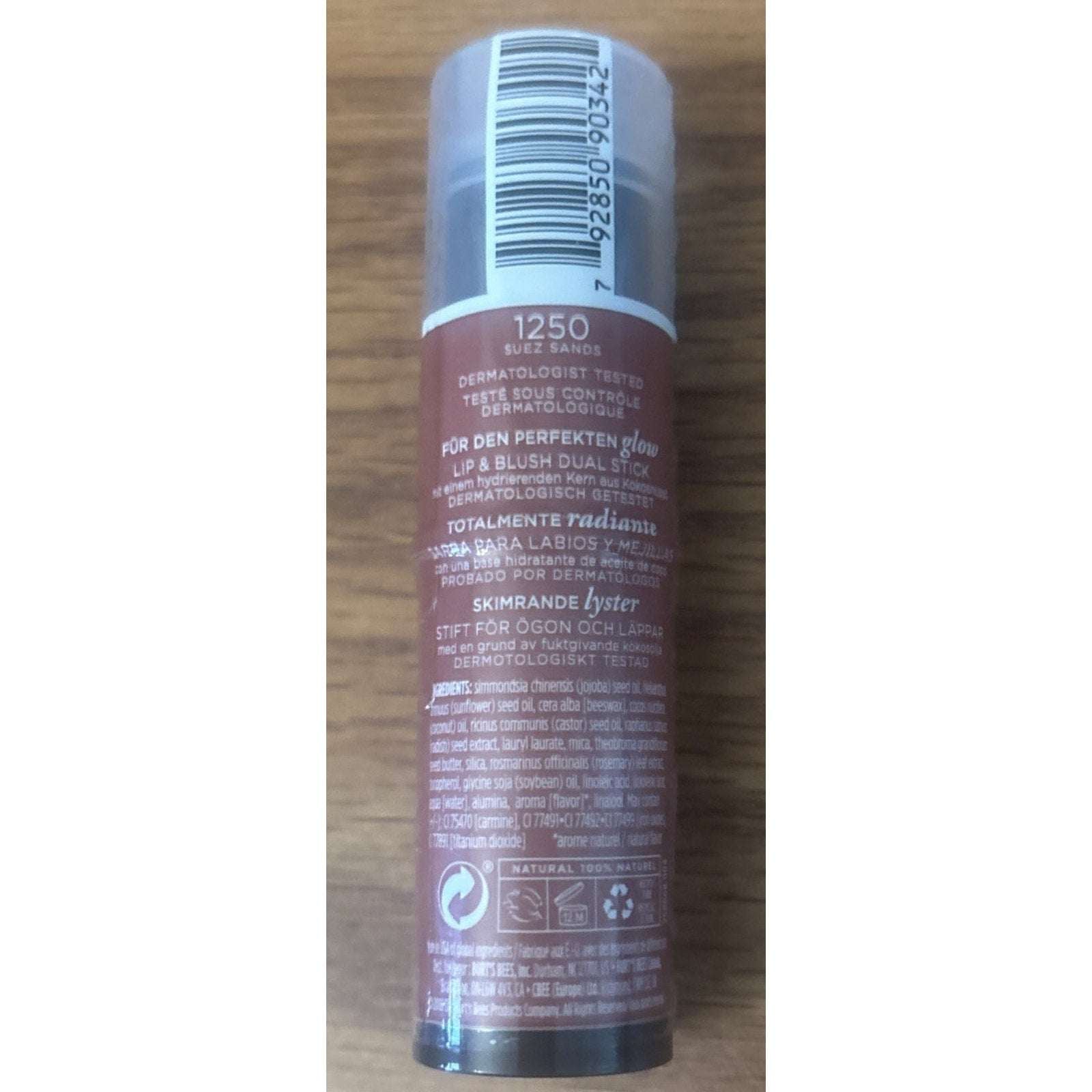 Burt's Bees All Aglow Lip & Cheek Stick # 1250 Suez Sands .32 Oz New/Sealed