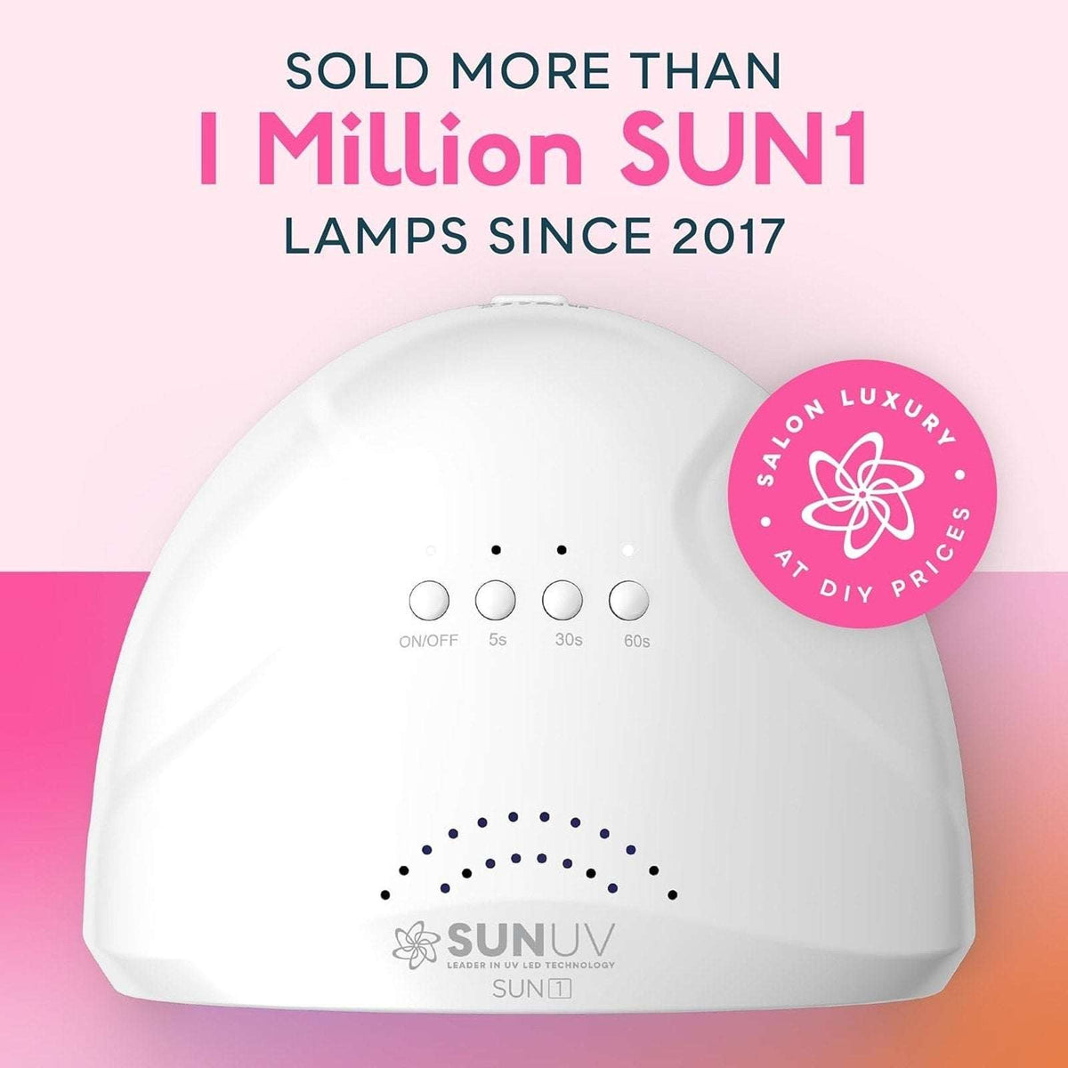 SUNUV SUN1 Hybrid UV + LED Lightbeads Nail Lamp for All Gel Polish & Extensions