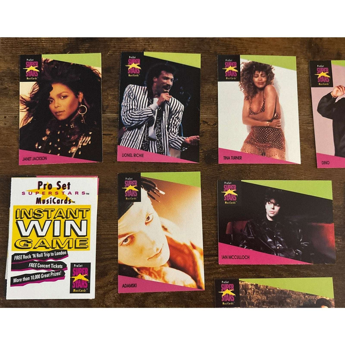 1991 Pro Set Super Stars Music Cards Lot of 43 Ziggy Marley Madonna U2 INXS ++