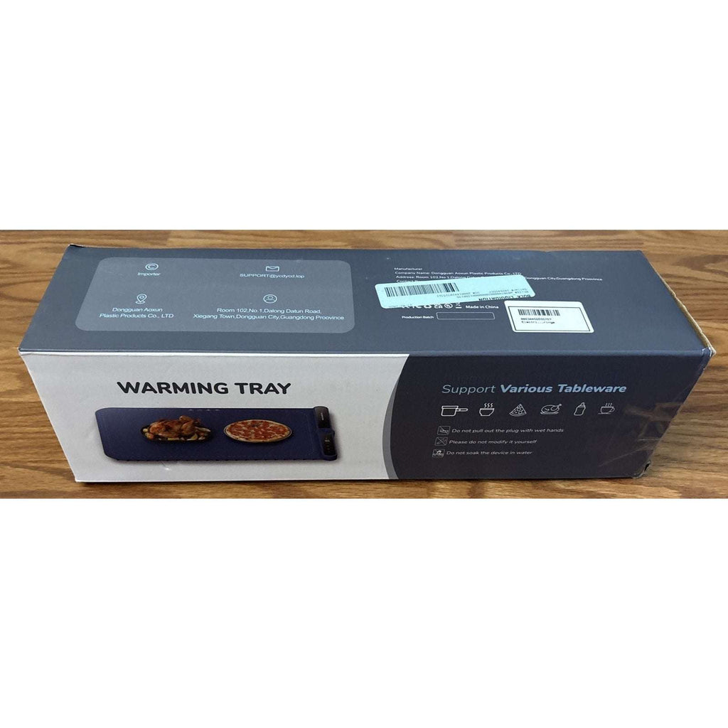 Electric Silicone Food Warming Mat Adjustable Temp & Timer, Rollable, Auto-Off