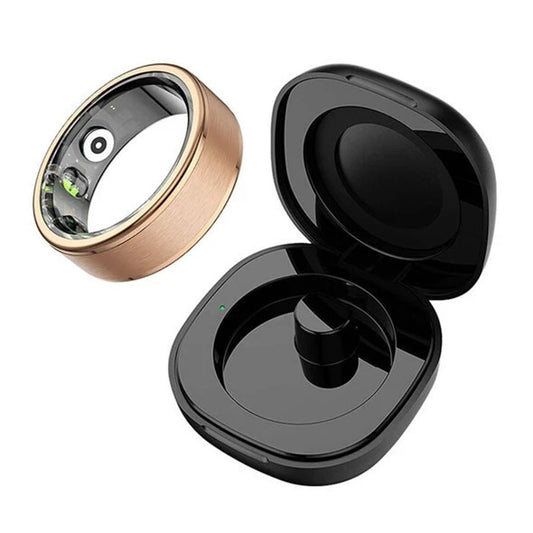 Smart Ring 3 w/ Charging Case Health Sleep Tracker w APP Waterproof Size 10 GOLD