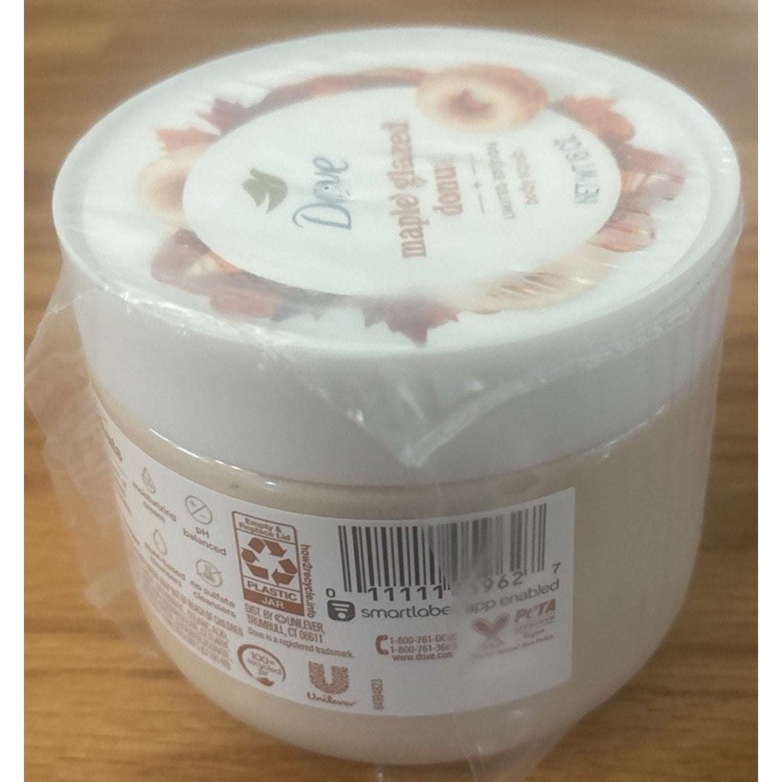 3PC Dove Limited Edition Maple Glazed Donut 1 x Body Wash & 2 x Body Scrub Set