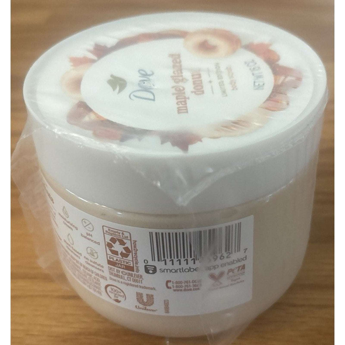 3PC Dove Limited Edition Maple Glazed Donut 1 x Body Wash & 2 x Body Scrub Set