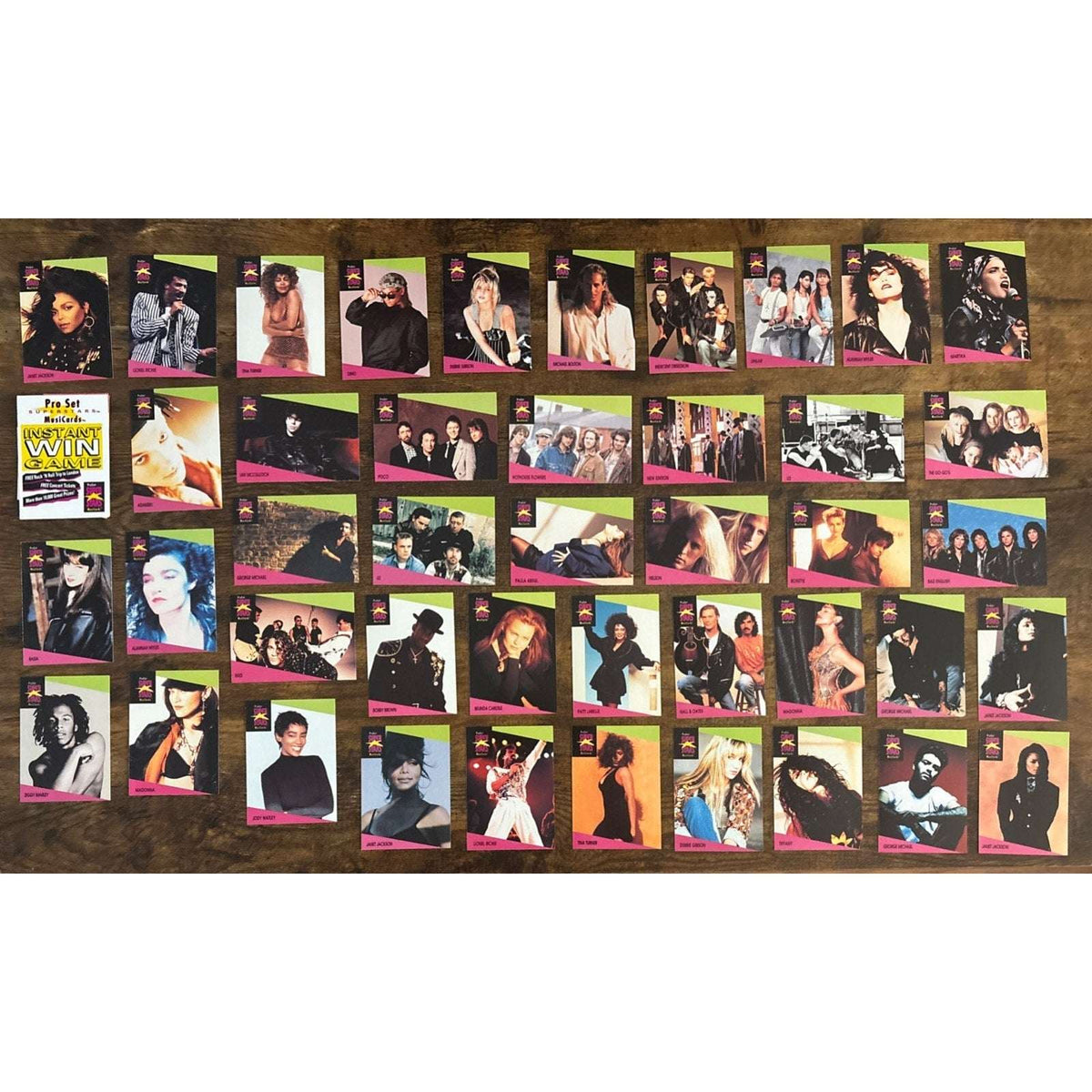 1991 Pro Set Super Stars Music Cards Lot of 43 Ziggy Marley Madonna U2 INXS ++