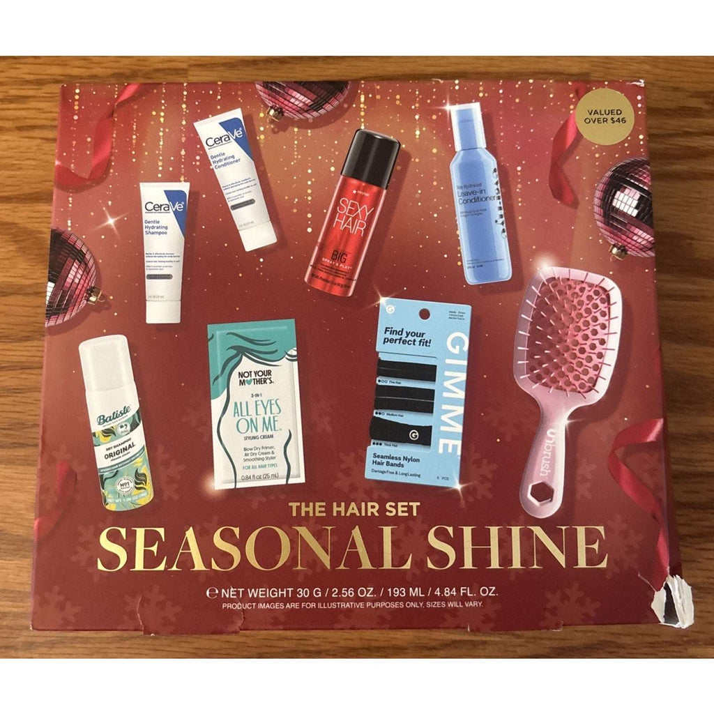 The Hair Set 8Pc Seasonal Shine Travel Size Set Cerave, Big Sexy hair, Batiste+