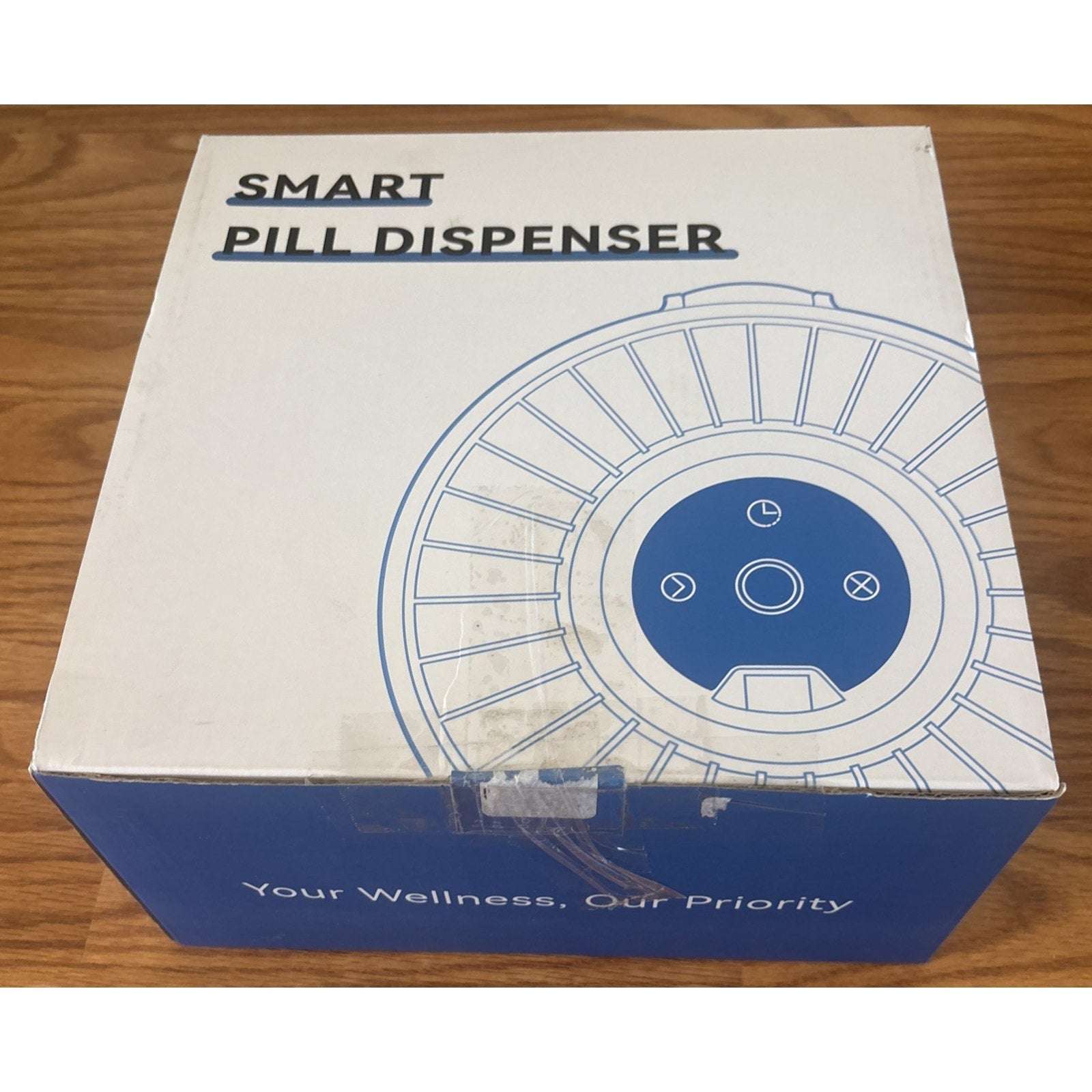 2025 Bluetooth Smart Pill Dispenser 31-Slots, Fingerprint & Mechanical Dual Lock