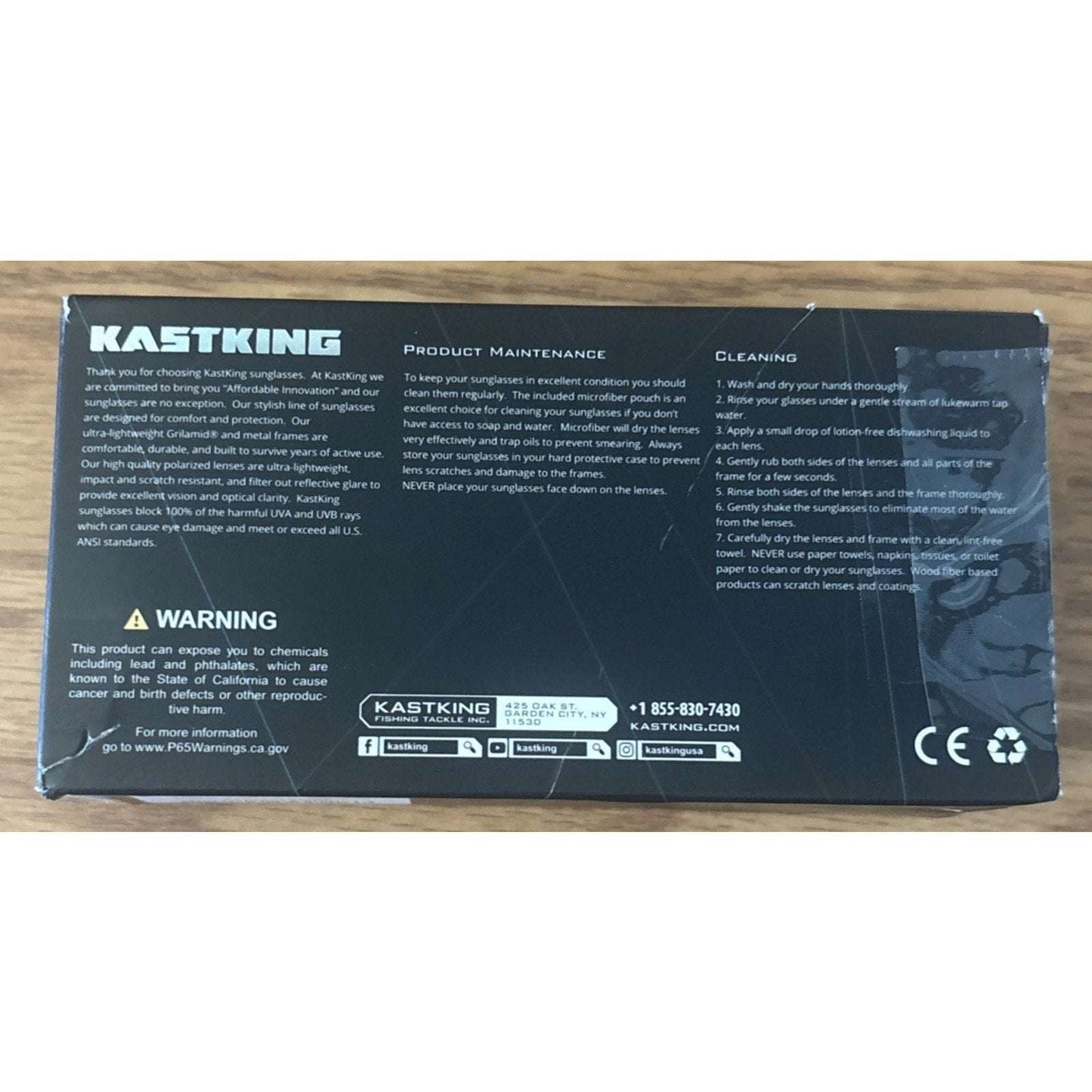 Kastking Skidaway Matte Blackout Polarized Smoke Lens Sunglasses KSGPLNSK-MBS-C