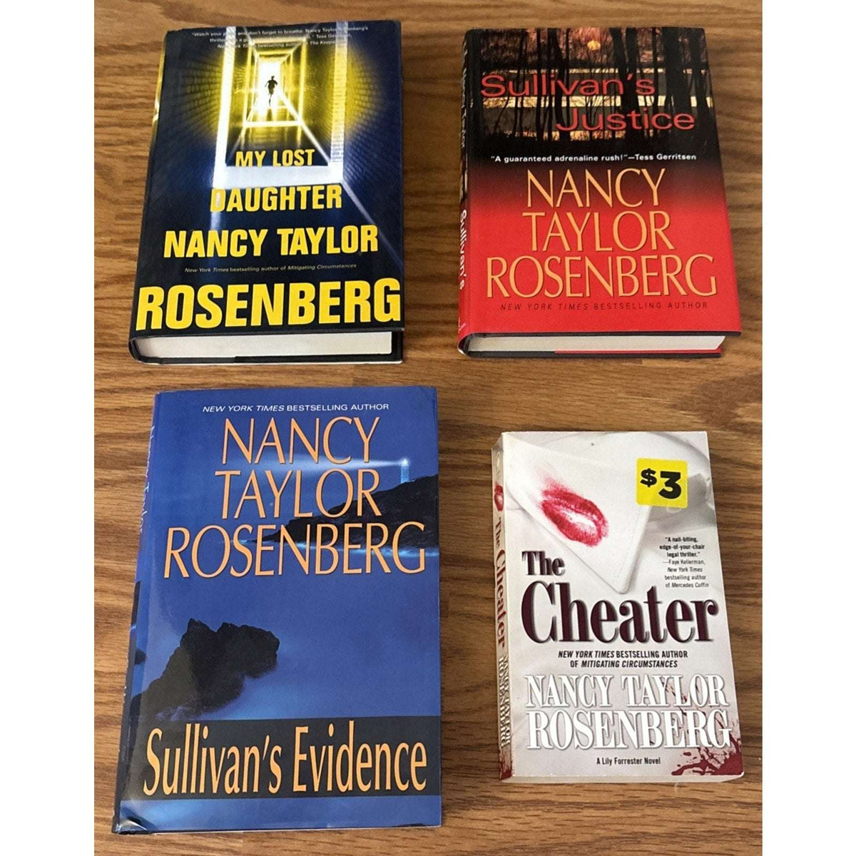 Lot of 4 Nancy Taylor Rosenberg Novels 3HC & 1 PB My Lost Daughter, Sullivan's