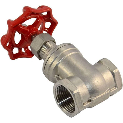1" NPT Stainless Steel Gate Shut Off Valve Water Oil Gas Plumbing & HVAC Systems