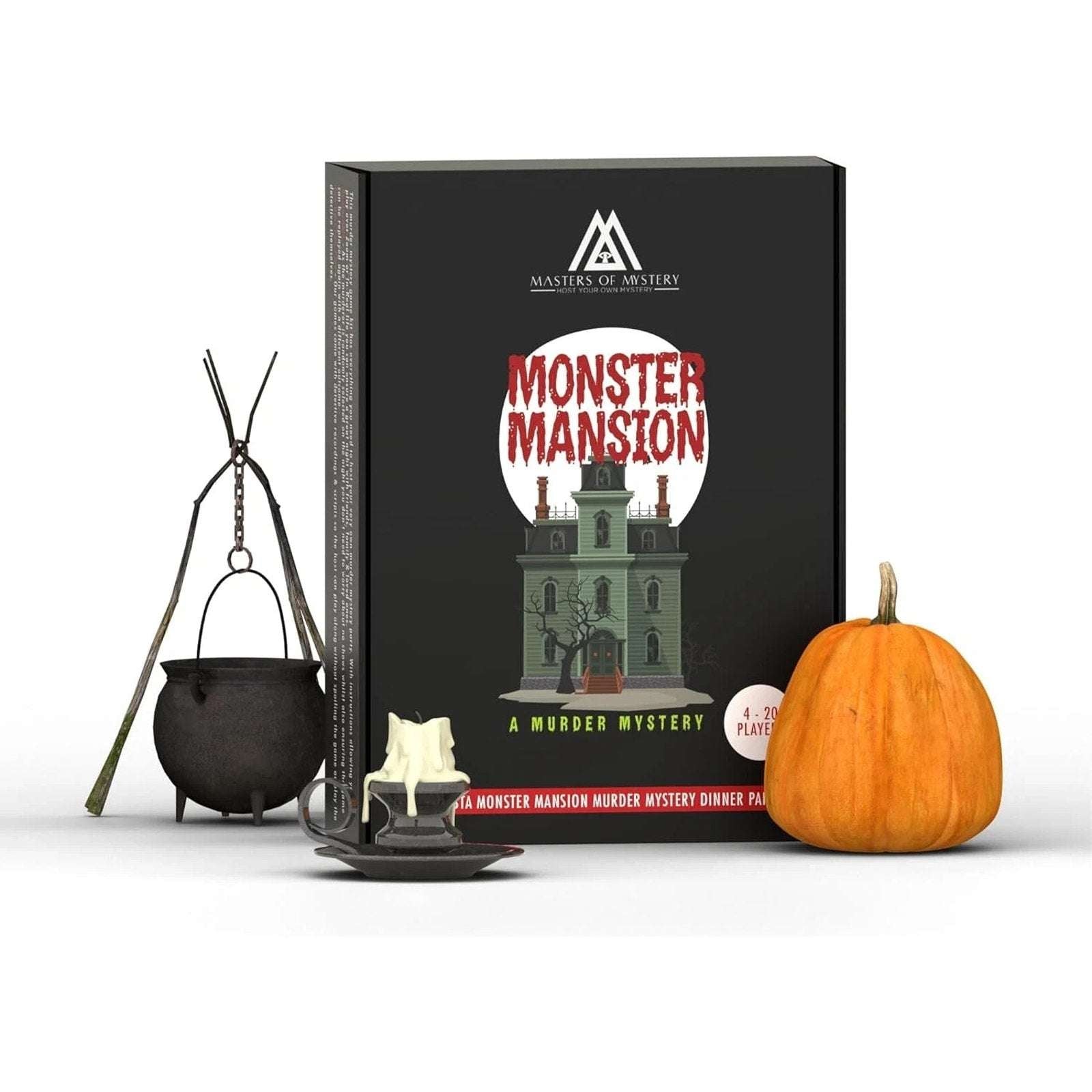 Masters of Misery Monster Mansion Murder Mystery Dinner Party Game 4-20 Players