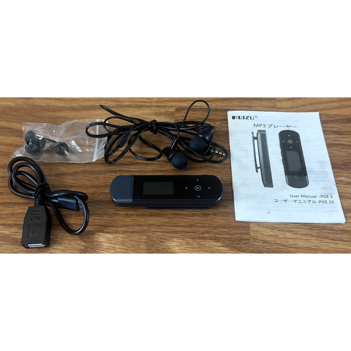 RUIZU 64GB USB-C MP3 Player Bluetooth 5.3, FM Radio & Clip Portable Music Player