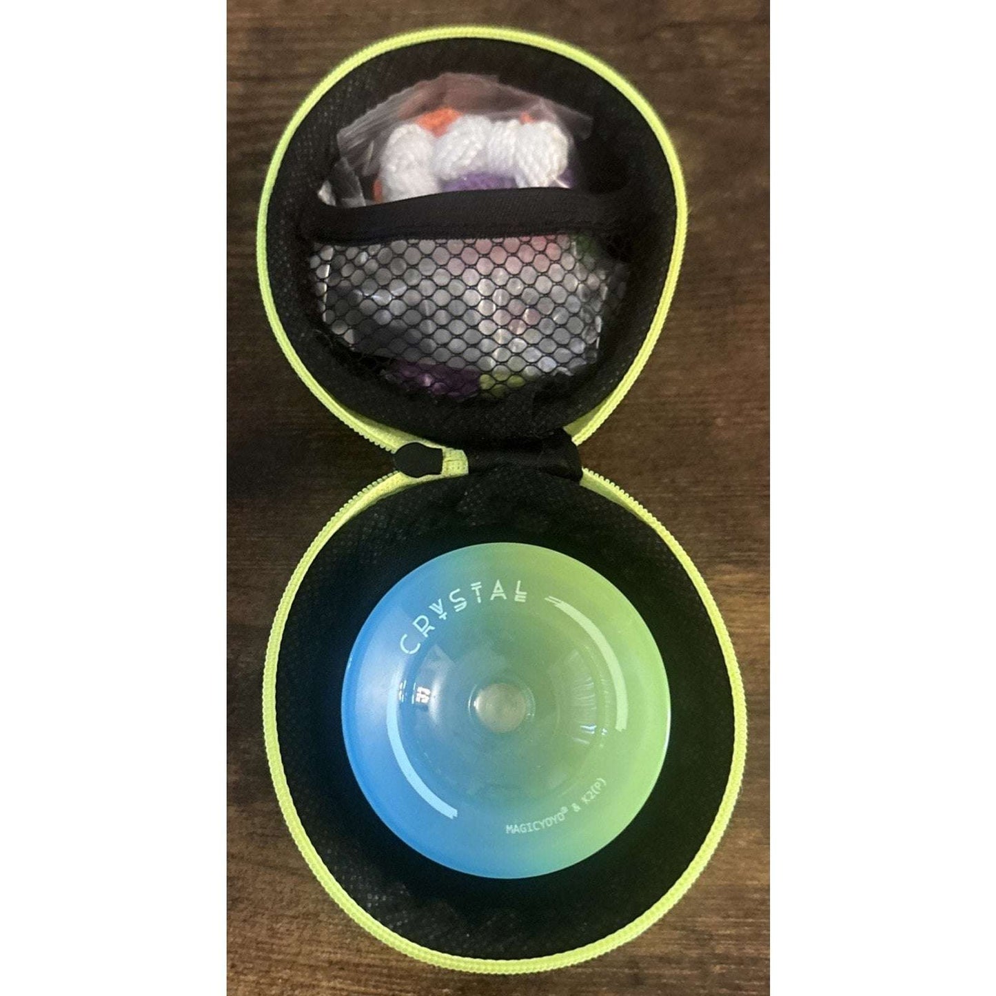 MAGICYOYO Crystal K2 Professional Responsive YOYO Kit Tools & Case Blue Green