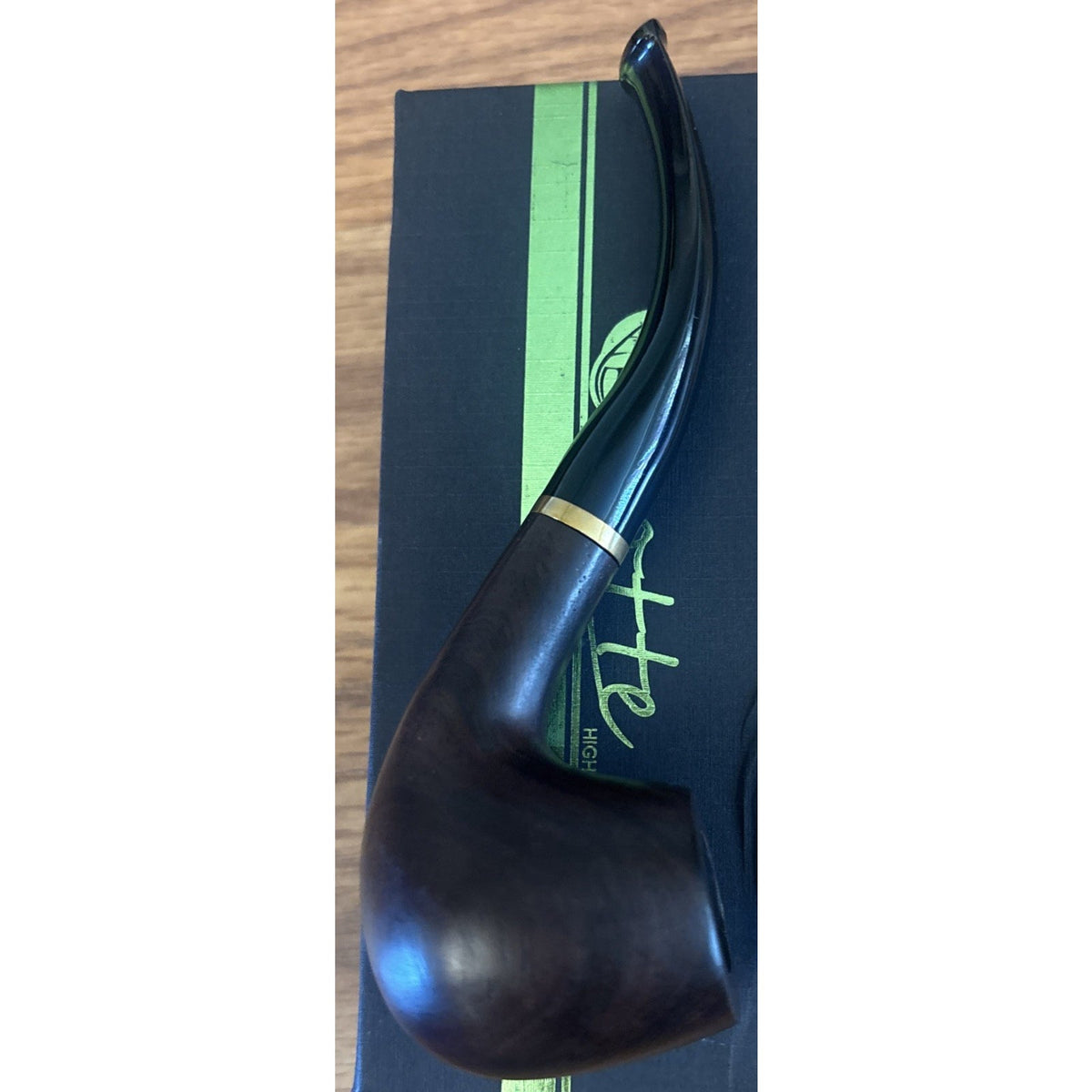 Tobacco Pipe Handmade Ebony Wood Root Smoking Pipe 19PC Set w/ Case, Accessories