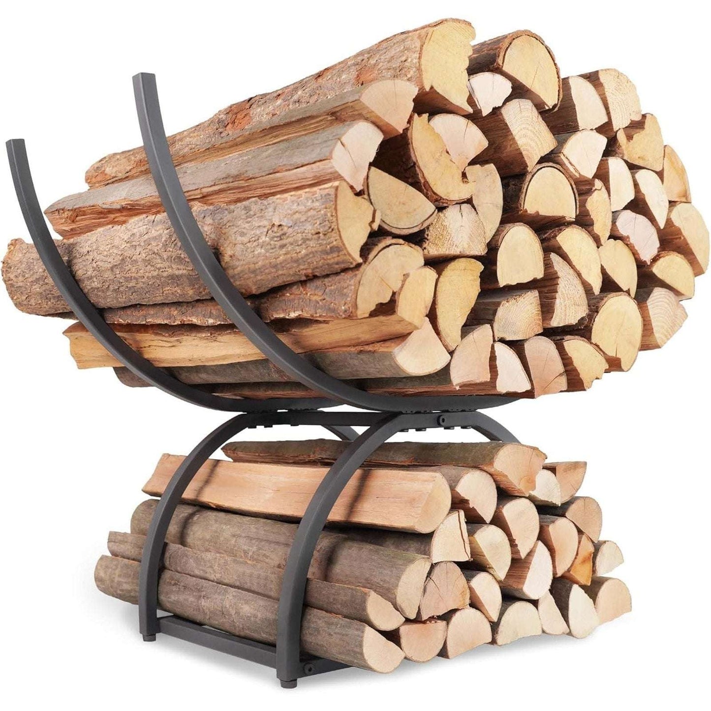 Heavy Duty Firewood Log Rack Indoor/Outdoor Fireplace Wood Storage Stand Holder