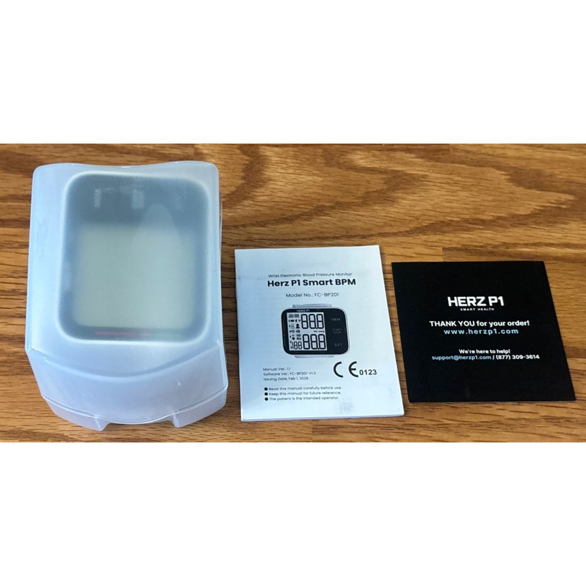 HERZ P1 Smart BPM Wireless Wrist Blood Pressure Monitor LCD, Dual User FC-BP201