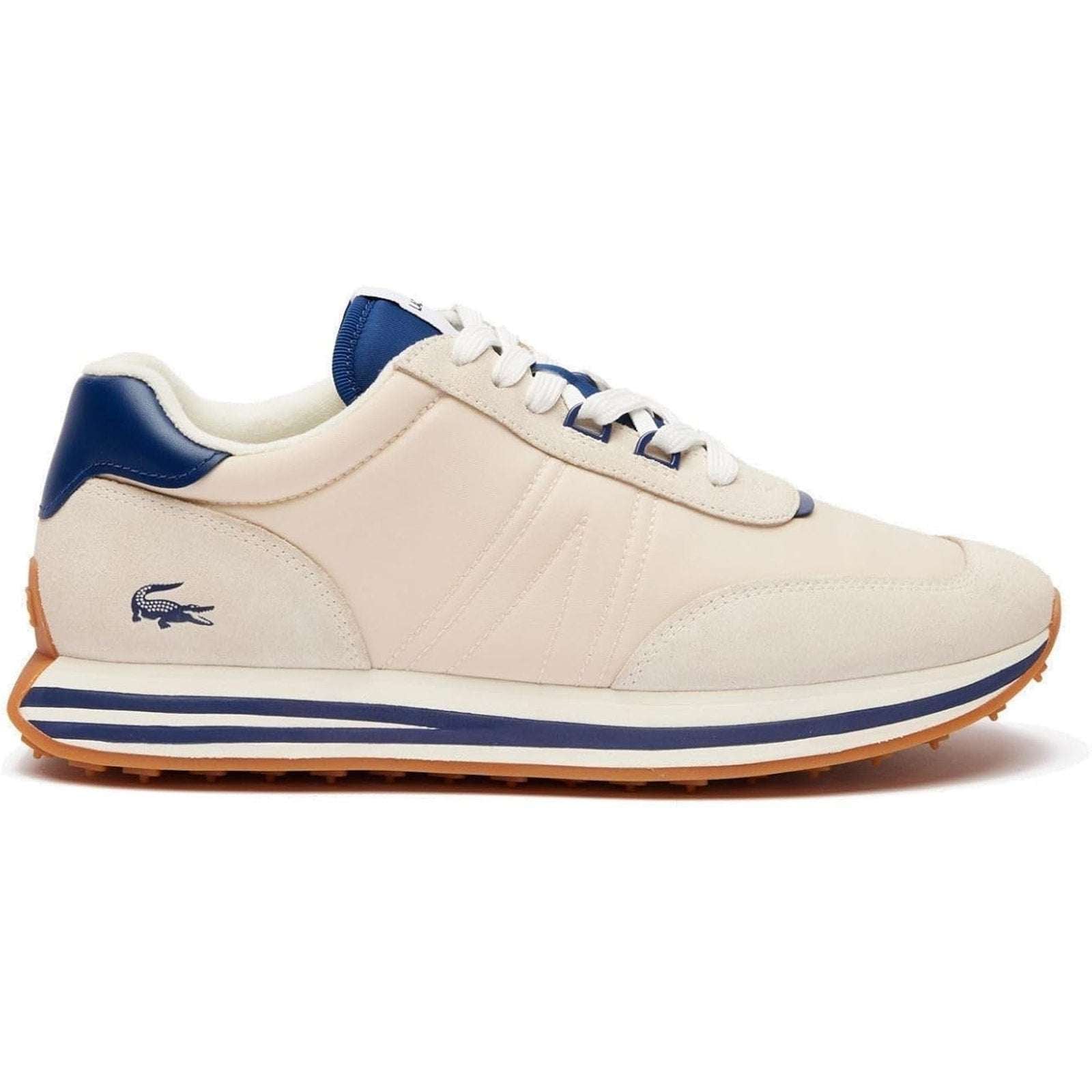 Lacoste L-Spin 223 1 SMA 746SMA0005 Off-White Navy Streetwear Mens Sneakers 11.5