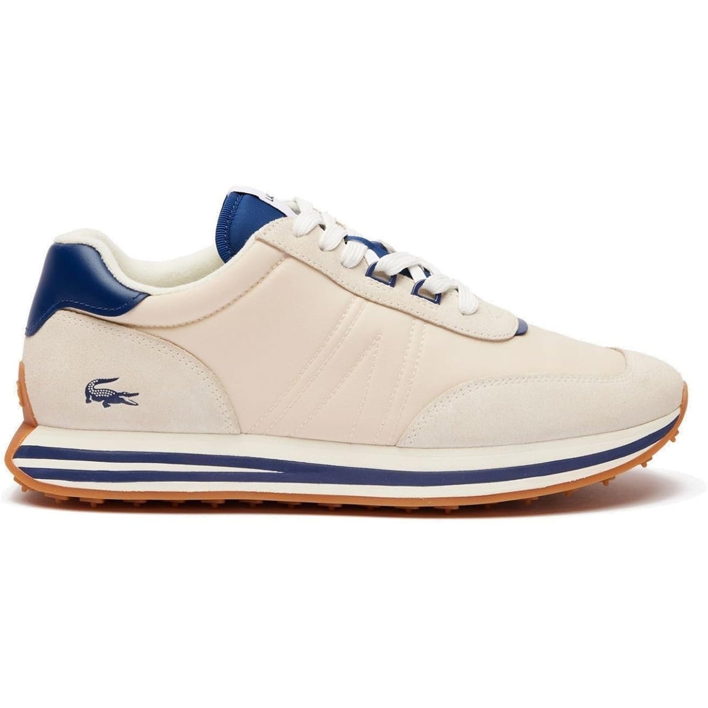 Lacoste L-Spin 223 1 SMA 746SMA0005 Off-White Navy Streetwear Mens Sneakers 11.5