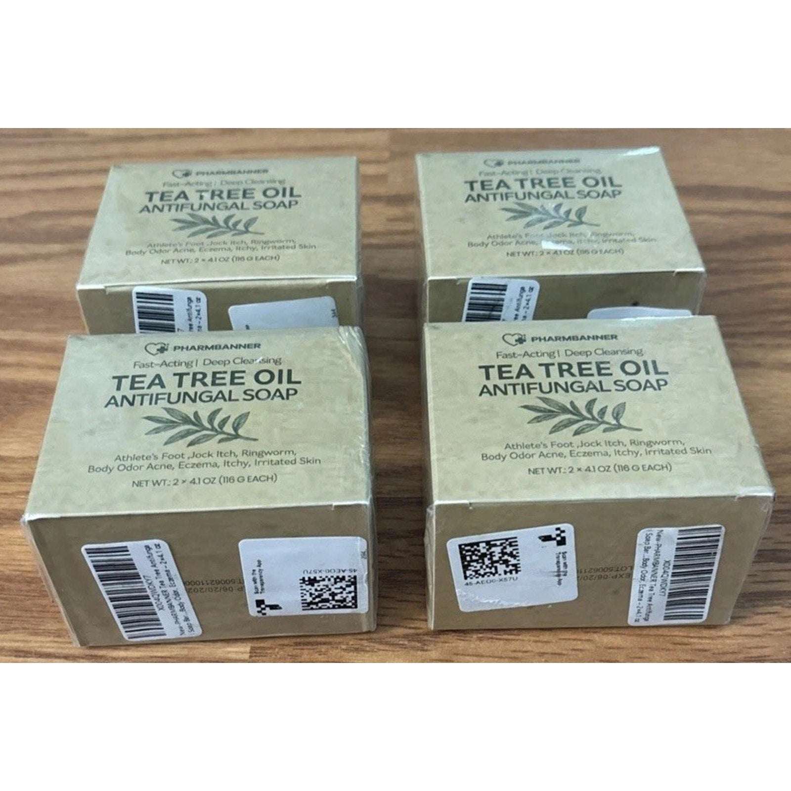 8PK Antifungal Bar Soap Tea Tree Oil for Face & Body Athlete’s Foot, Jock Itch
