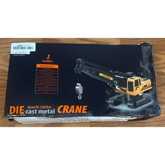 690-D1 Remote Control RC Die Cast Metal Crane 8-Channel Lights Music 360° Rotate