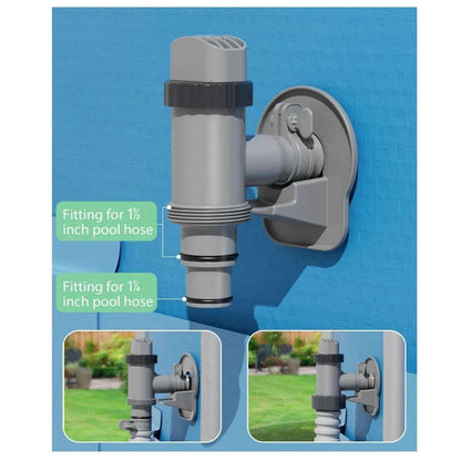 Pool Plunger Valve & Pipe Holder Set Replacement for Above Ground Pools (2 Each)