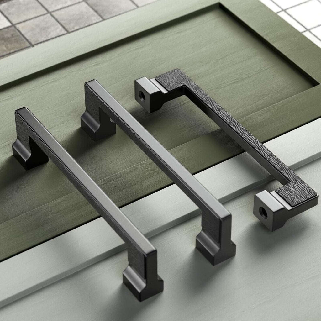 Cobbe 30 Pack Black Kitchen Bathroom Cabinet Handles, Drawer Pulls 5 Inch (CtoC)