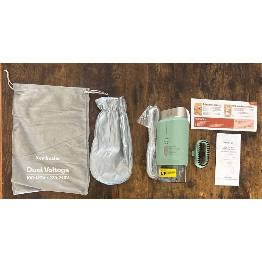 Newbealer Handheld 120V/220V Dual Voltage Foldable Clothes Garment Steamer Press