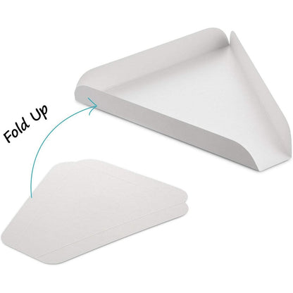 New Southern Champion Tray 1480 Paperboard White Pizza Slice Wedge (Case of 500)