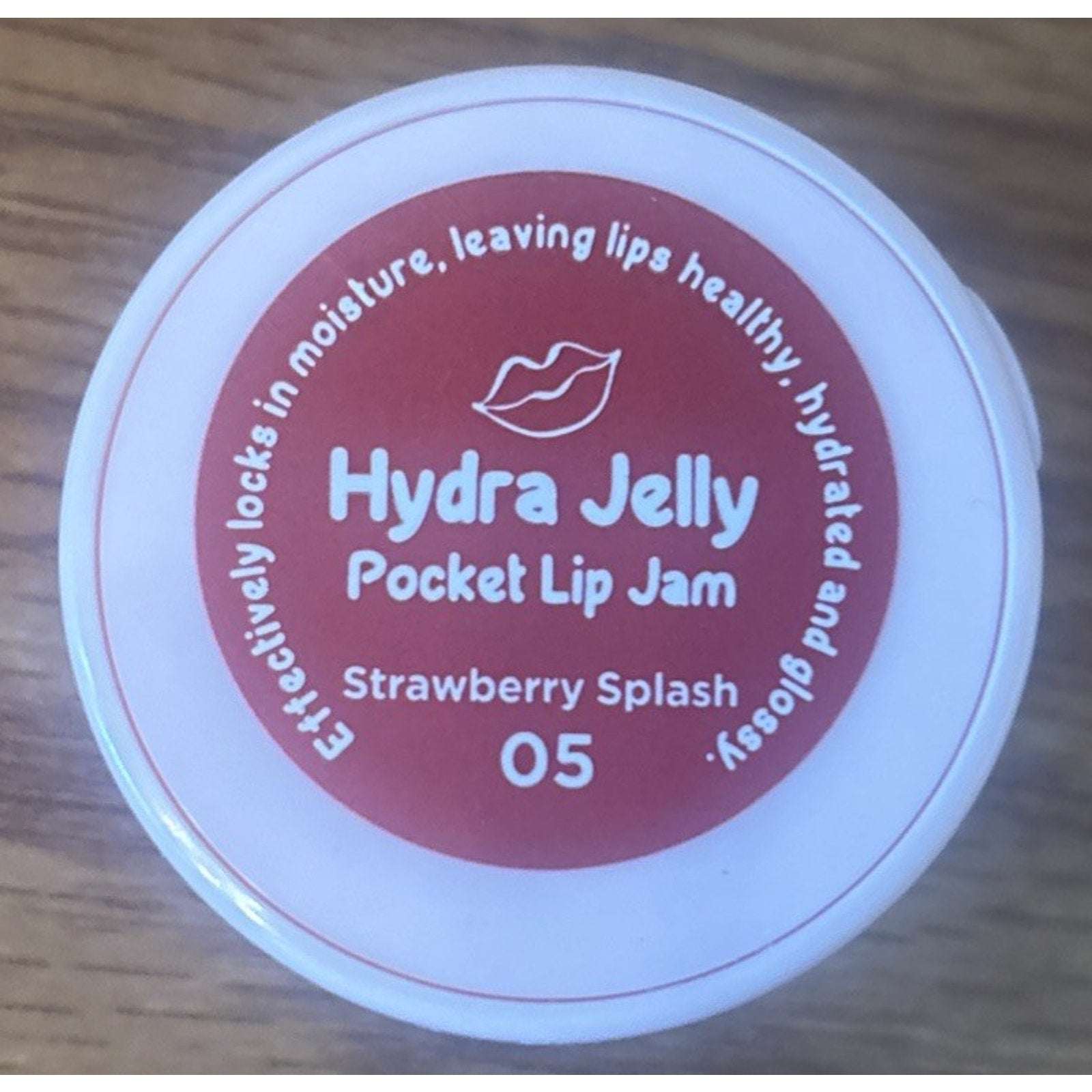 PageVine Hydra Jelly Pocket Lip Jam Gloss STRAWBERRY SPLASH Built in Applicator