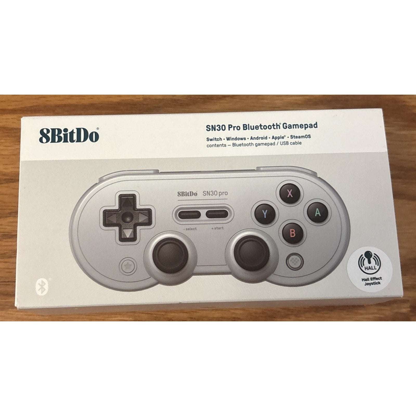 8BitDo SN30 Pro Wireless Bluetooth Controller - Gray Hall Effect Switch Windows+