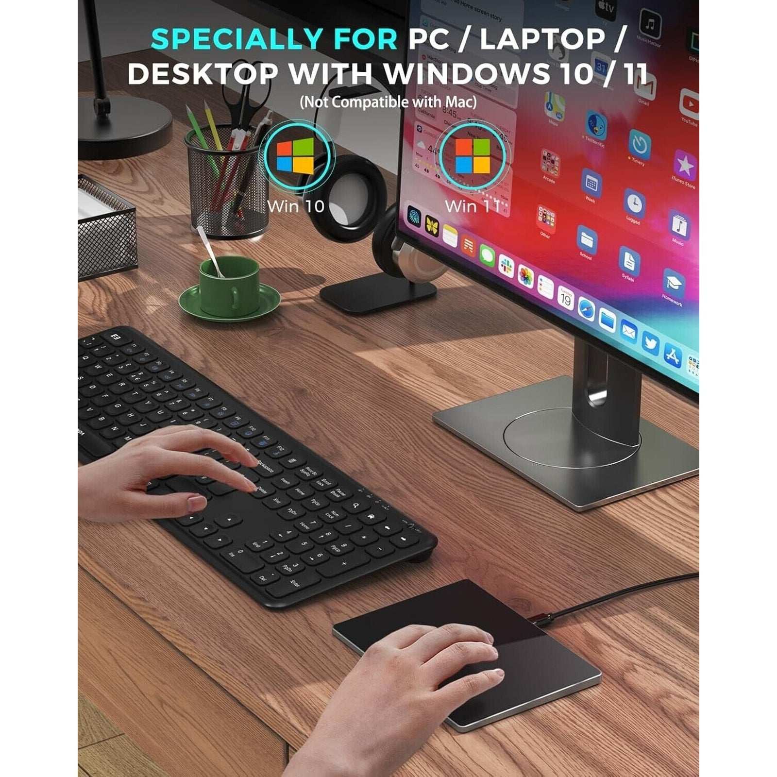 Seenda Touchpad Trackpad for Windows External USB w High Precision Navigation