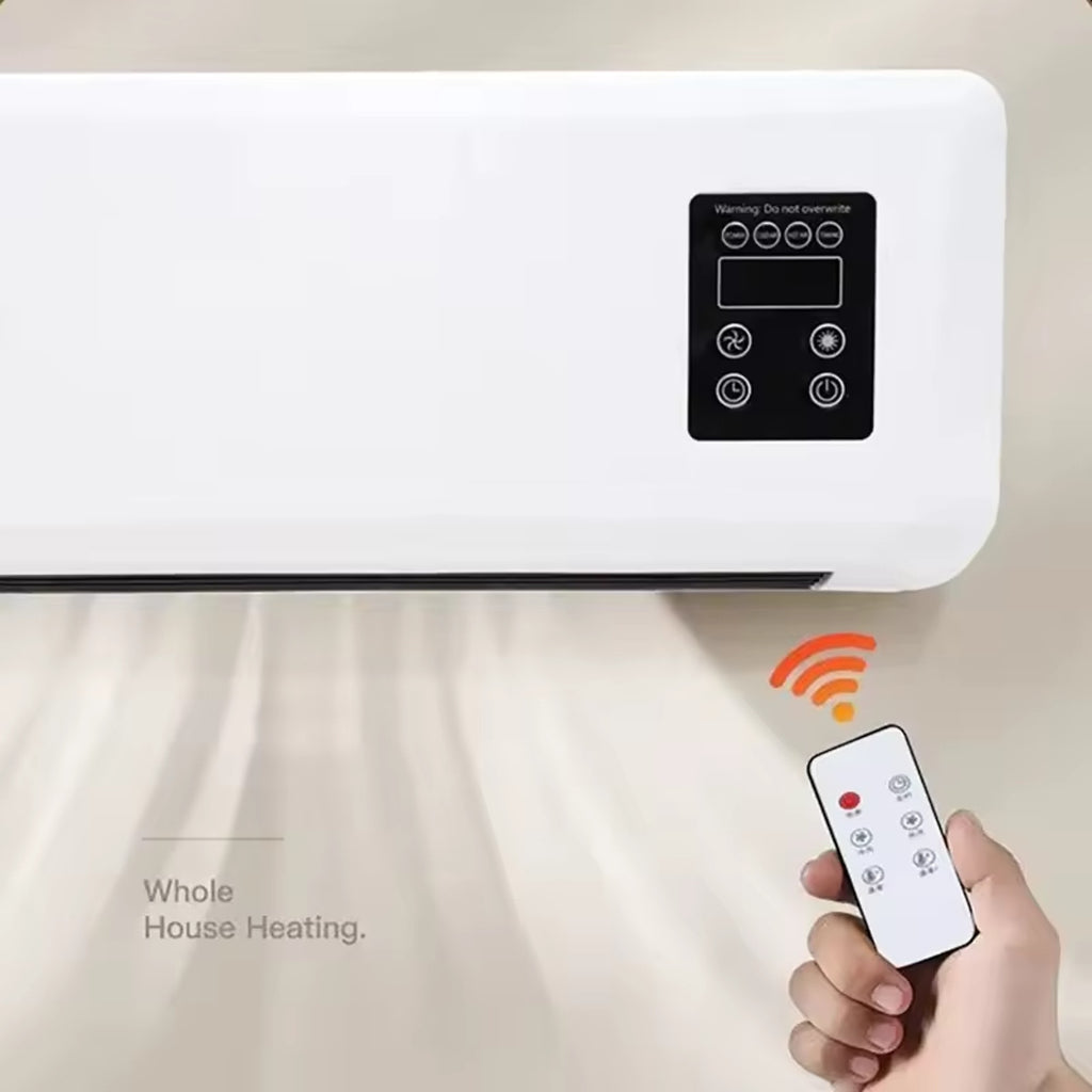 Wall Mounted Mobile Air Conditioning AC Unit & Heater Digital Display w/ Remote