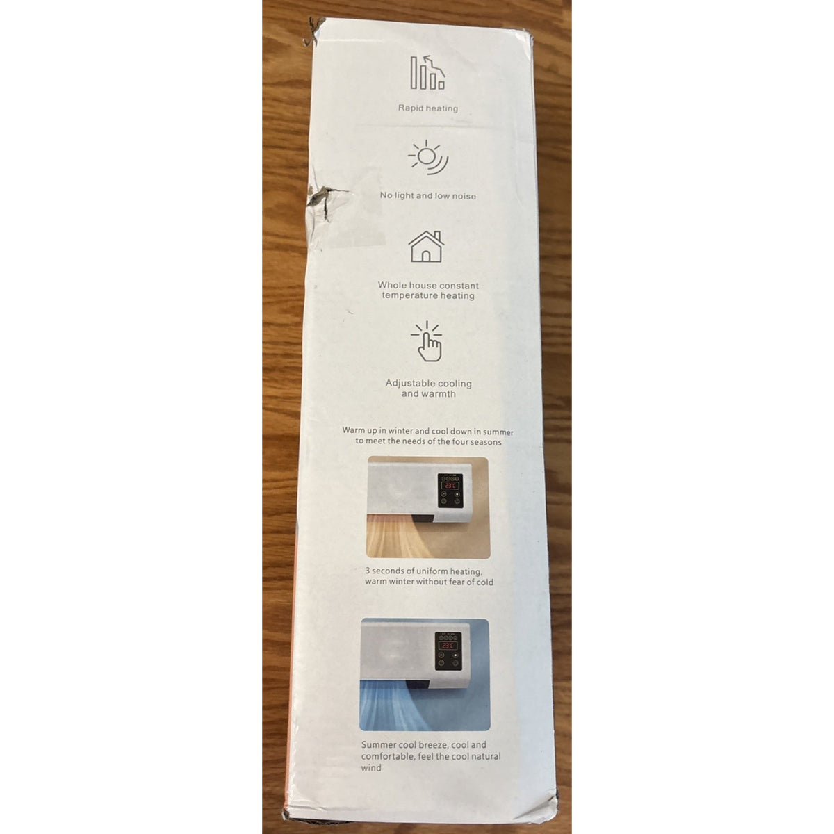 Wall Mounted Mobile Air Conditioning AC Unit & Heater Digital Display w/ Remote