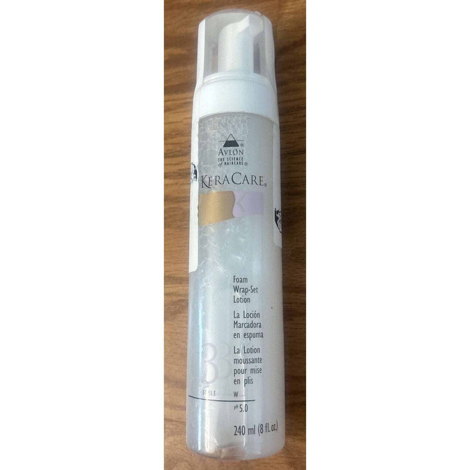 Avlon Keracare Foam Wrap-Set Lotion 8oz/240ml Heat Activated Conditioner