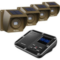 Wuloo 1800ft Solar Driveway Alarm Wireless Weatherproof Motion Sensor 1R/4Sensor