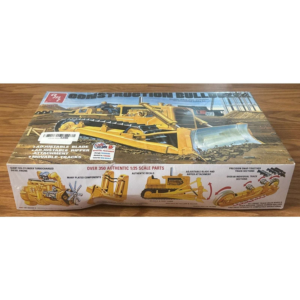 AMT RETRO DELUXE Construction Bulldozer 1:25 Scale Model Kit w/ Special Features