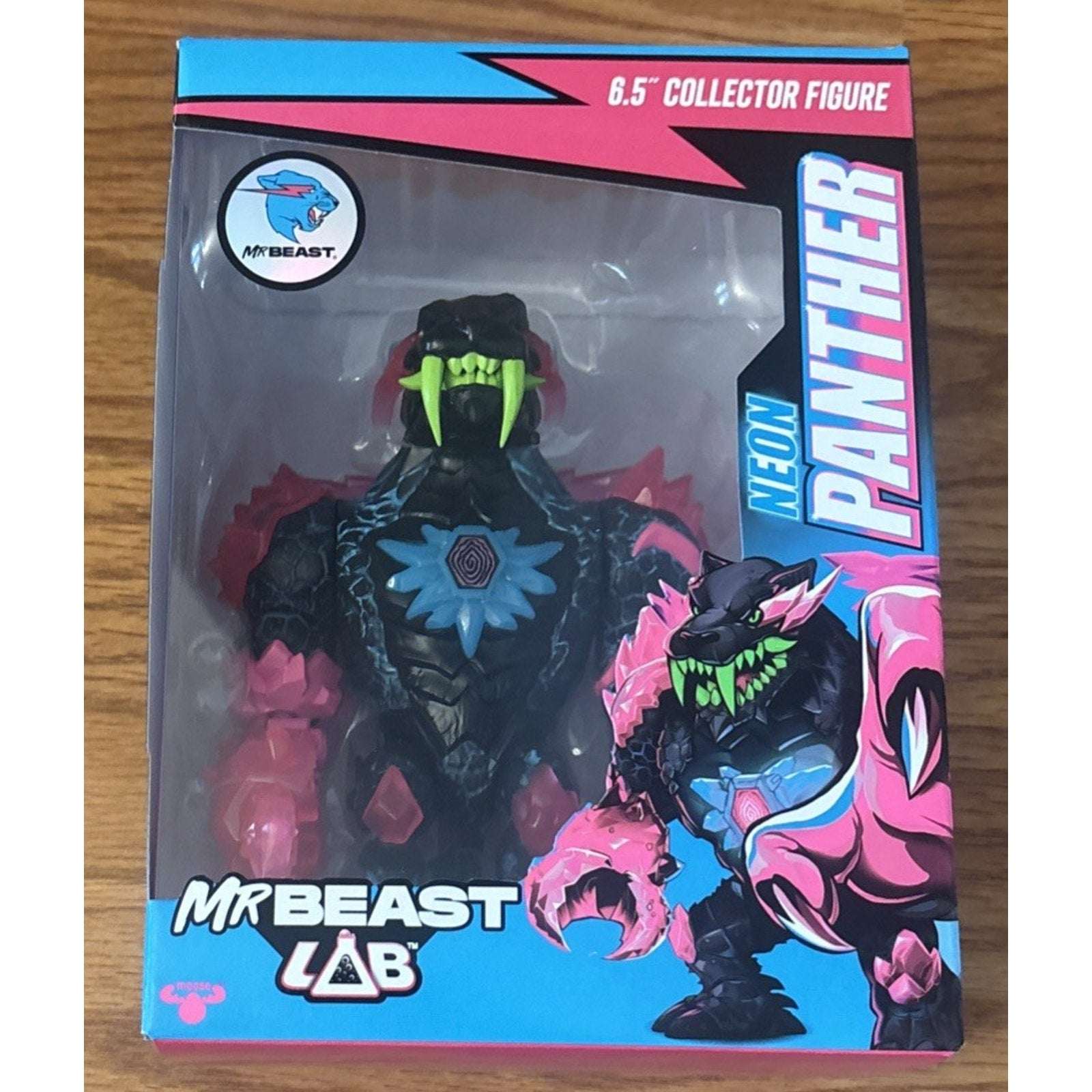 MrBeast Mr Beast Lab 6.5" Neon PANTHER COLLECTOR FIGURE NEW!
