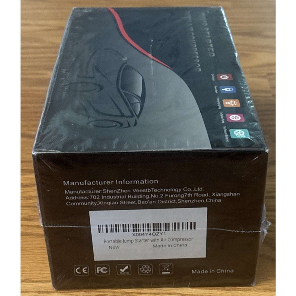 Portable Car 4000A 12V Battery Jump Starter, TPM, 150PSI Inflator, Power Bank +