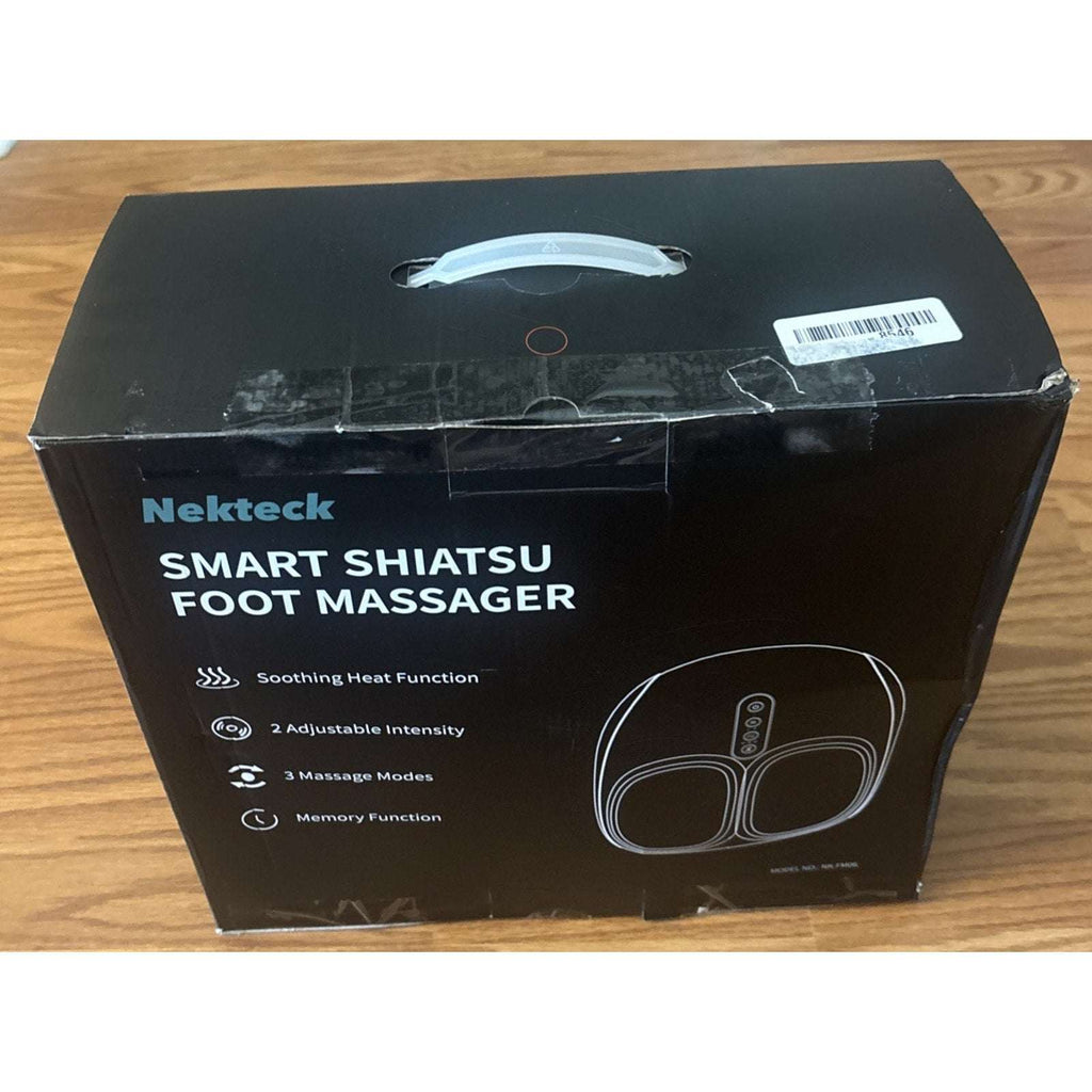 Shiatsu Foot Massager w/ Heat, Deep Kneading & Air Compression - 3 Modes, Memory