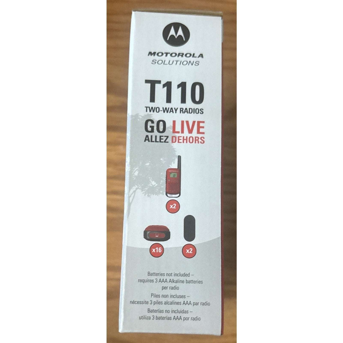 2Pk MOTOROLA SOLUTIONS TALKABOUT T110TP Up to 16 MILE 22-Channel 2 WAY RADIOS