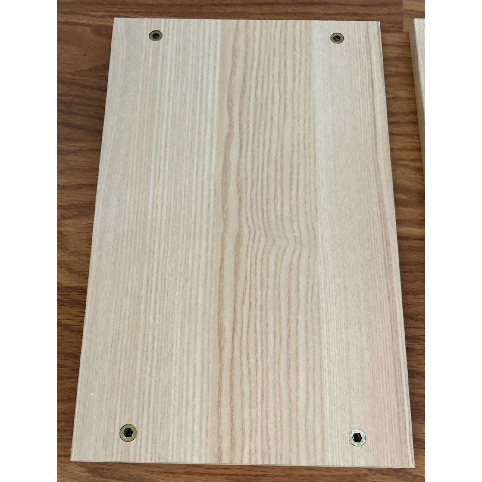 AOTHIA 43" Large Dual Monitor Stand for Desk Adjustable Riser for 2 Monitors Oak