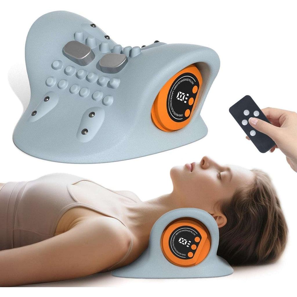 Upgraded Neck Shoulder Massager Device with Heat, Pulse & Vibration Rechargeable