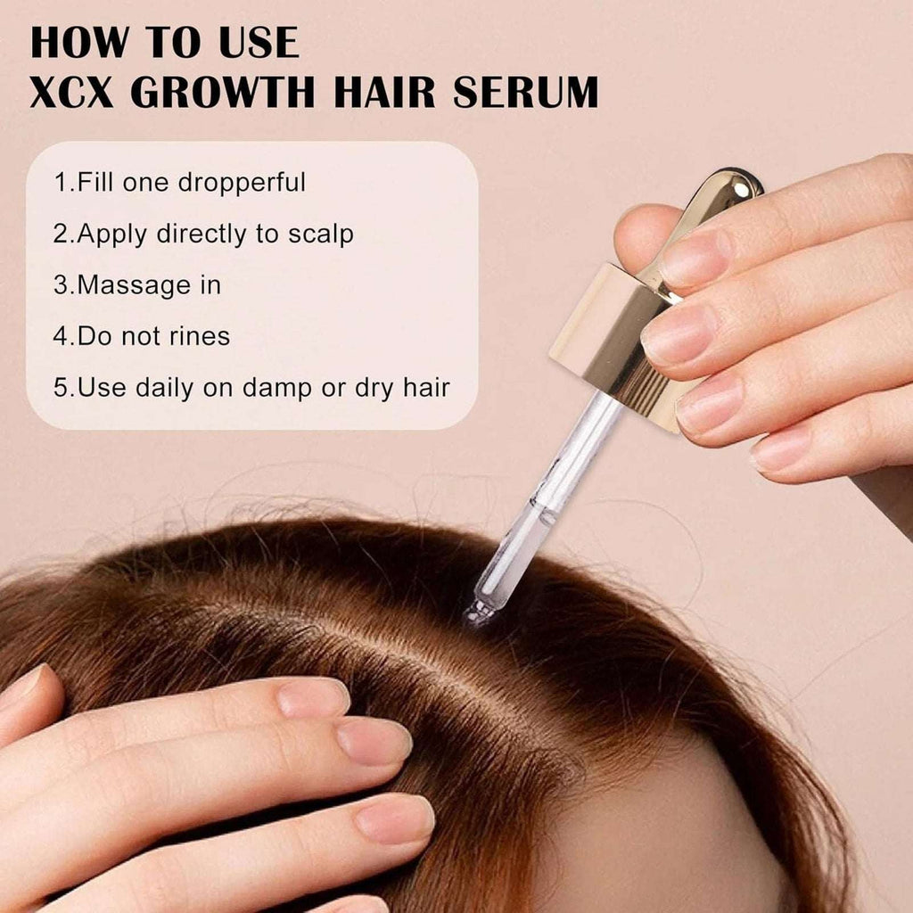 XCX Vegan Hair Growth Serum - Natural Hair Regrowth and Hair Loss Treatment