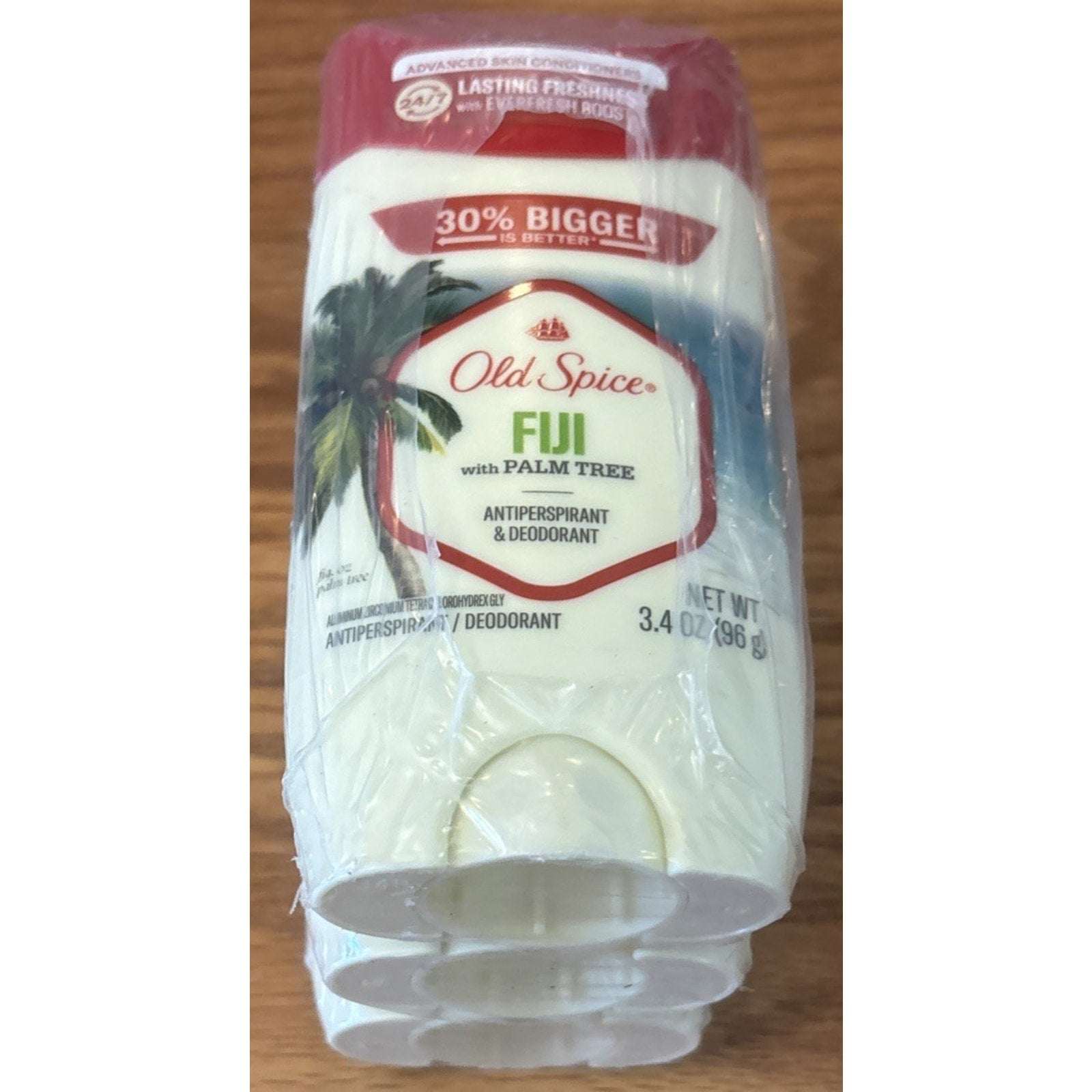 Old Spice Deodorant Fiji Scent w/ Palm Tree Fresh Collection 3.4oz PACK OF 3