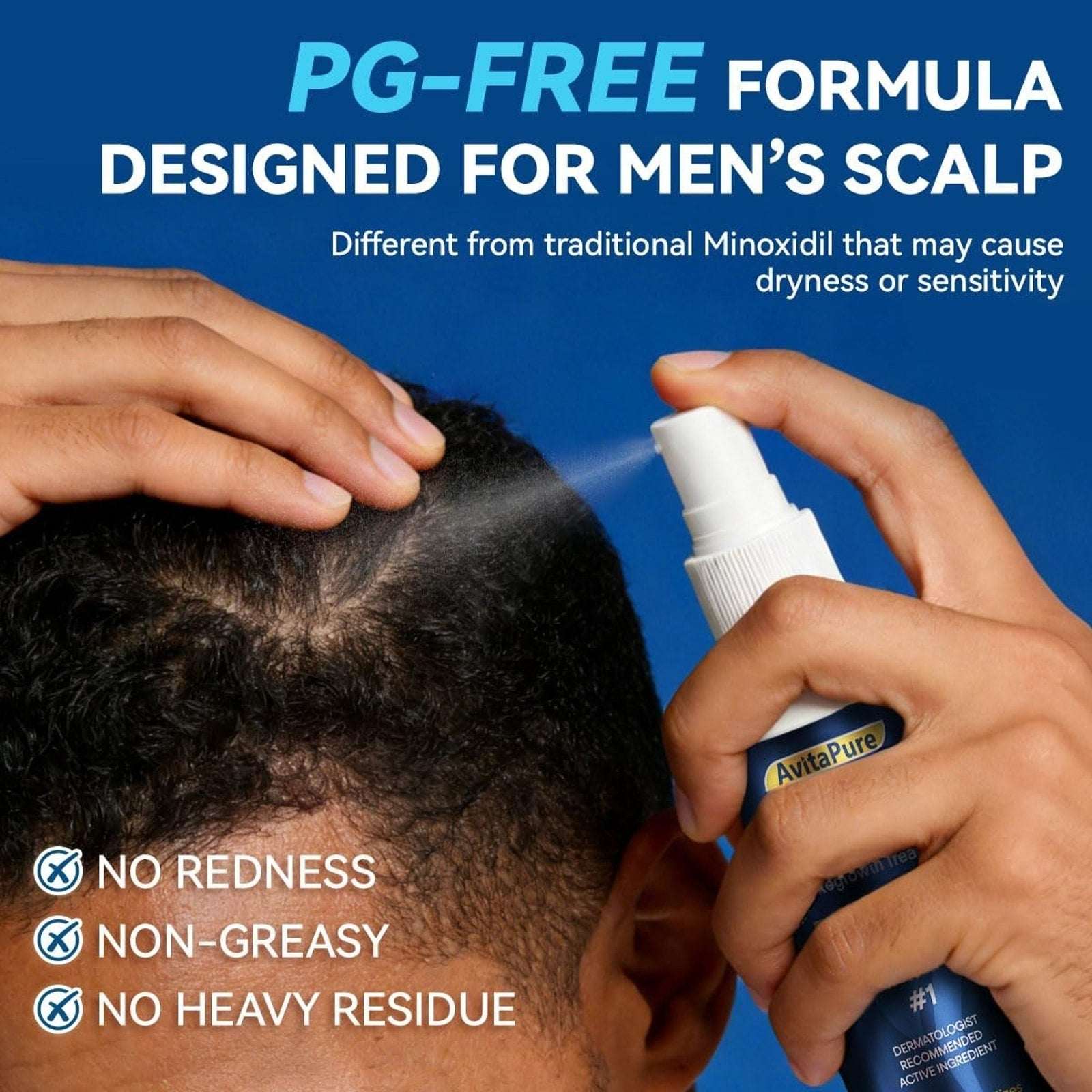 5% Minoxidil +Biotin Extra Strength Hair & Beard Regrowth Treatment 2 x 2 fl oz